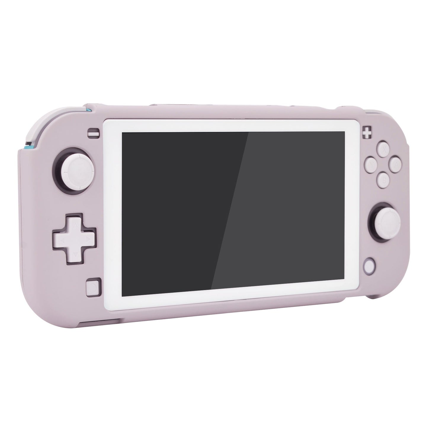 PlayVital Soft Touch Rhapsody Violet Customized Protective Grip Case for Nintendo Switch Lite, Hard Cover Protector for Nintendo Switch Lite - 1 x White Border Tempered Glass Screen Protector Included - LTP301 PlayVital