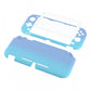 PlayVital Customized Protective Grip Case for Nintendo Switch Lite, Gradient Violet Blue Hard Cover for Nintendo Switch Lite - 1 x White Border Tempered Glass Screen Protector Included - LTP329 PlayVital