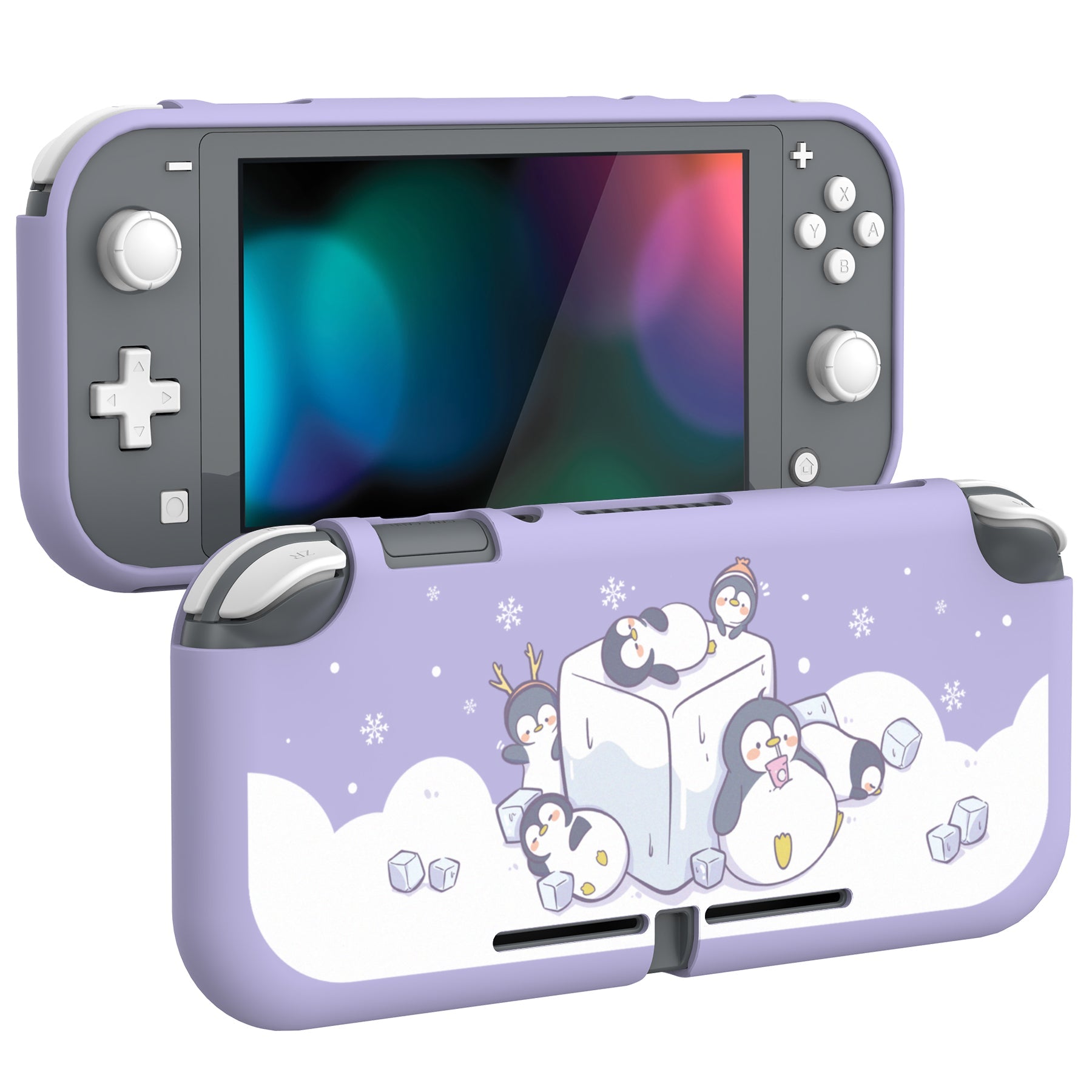 PlayVital Soft TPU Slim Protective Case for NS Switch Lite - Icy Cube  Penguin - LTU6009