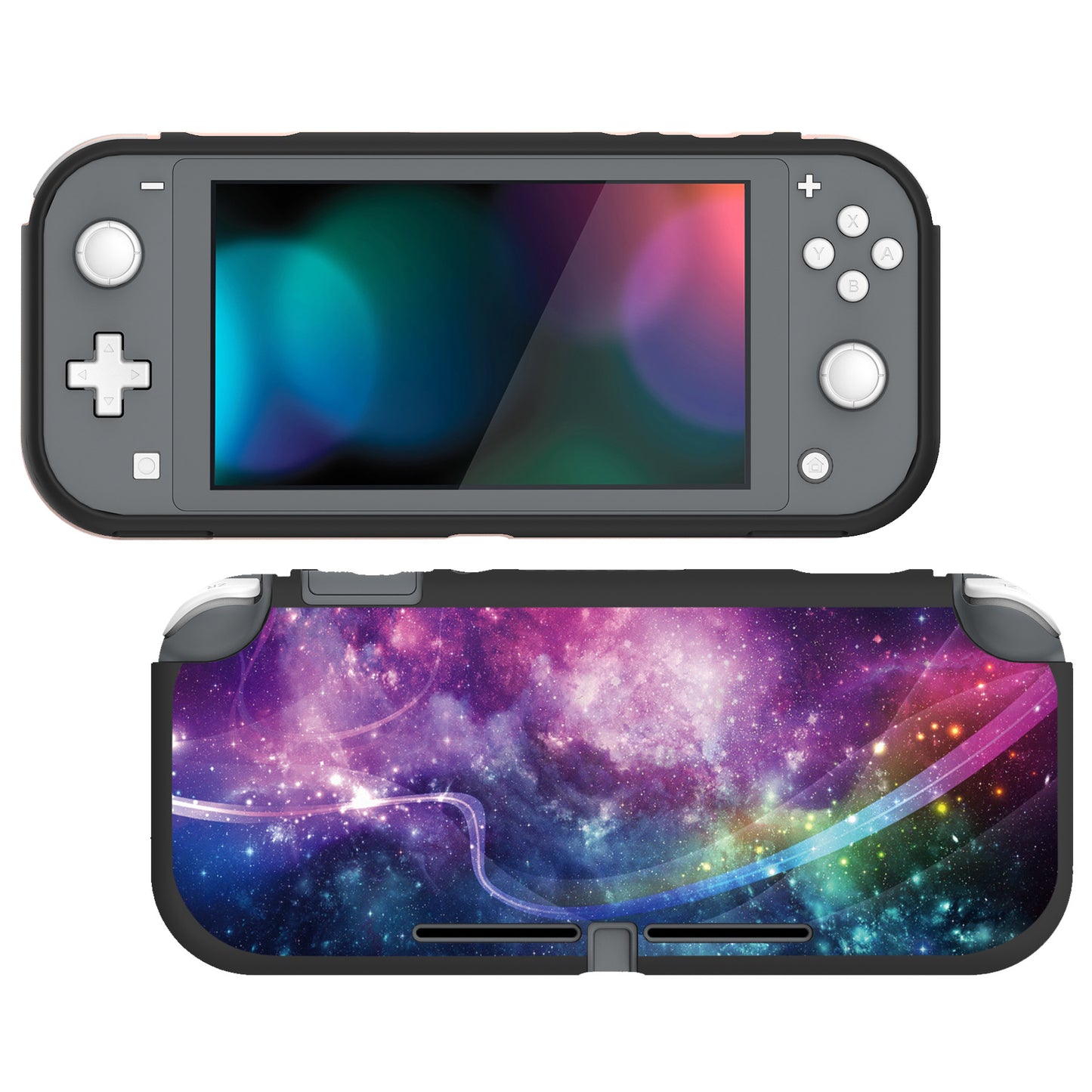 PlayVital Purple Galaxy Custom Protective Case for NS Switch Lite, Soft TPU Slim Case Cover for NS Switch Lite -  LTU6011 PlayVital