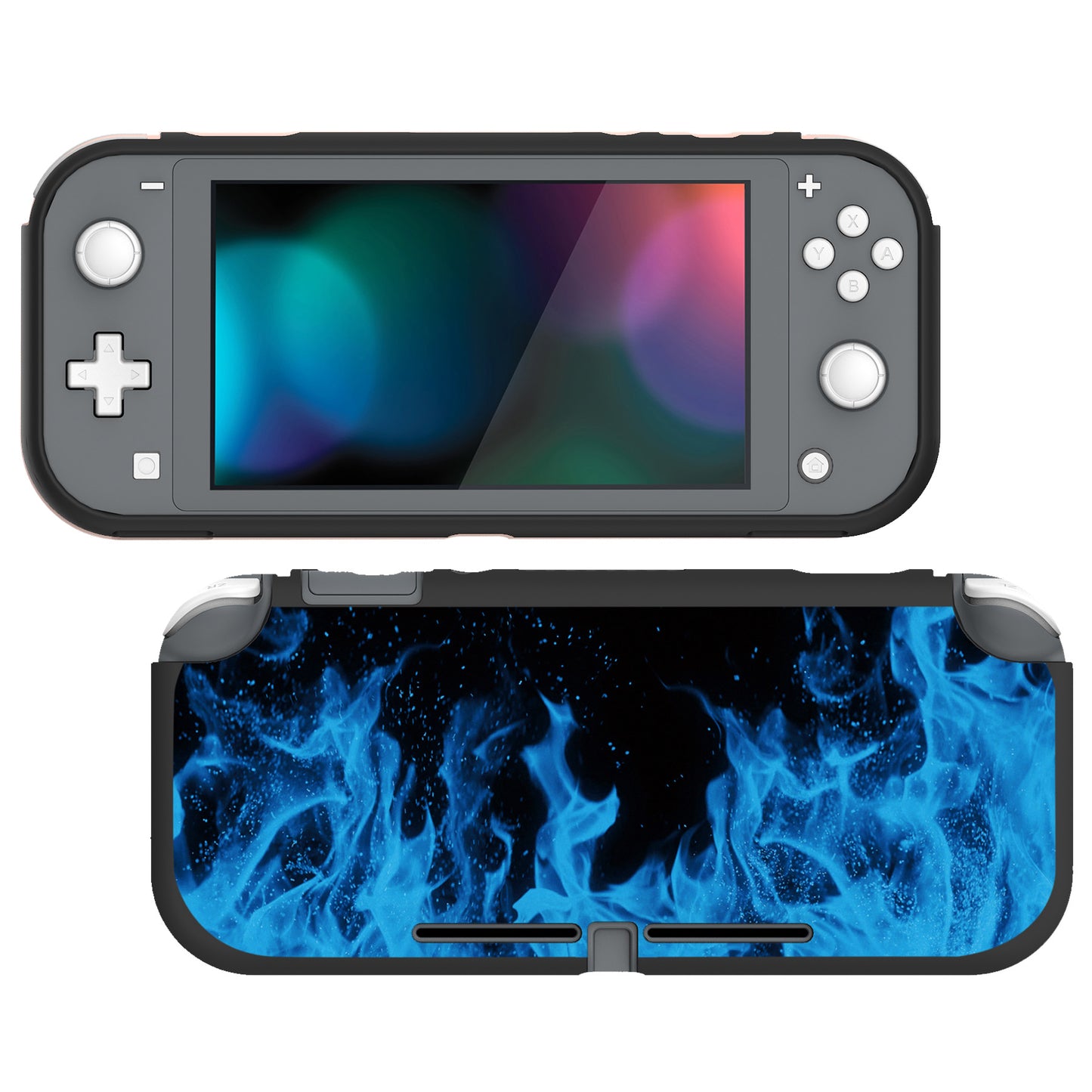 PlayVital Blue Flame Custom Protective Case for NS Switch Lite, Soft TPU Slim Case Cover for NS Switch Lite -  LTU6013 PlayVital