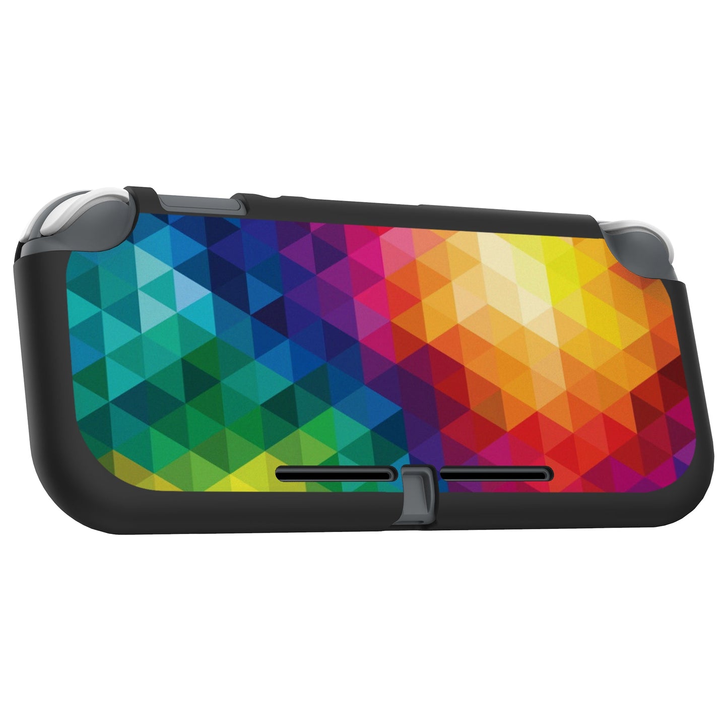 PlayVital Colorful Triangle Custom Protective Case for NS Switch Lite, Soft TPU Slim Case Cover for NS Switch Lite - LTU6014 PlayVital