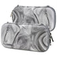 PlayVital Pink Switch Lite Travel Carrying Case, Portable Pouch, Soft Velvet Lining Storage Bag for NS Switch Lite with Thumb Grips 8 Game Cards Slots Inner Pocket - Silver Swirl - LTW007 PlayVital