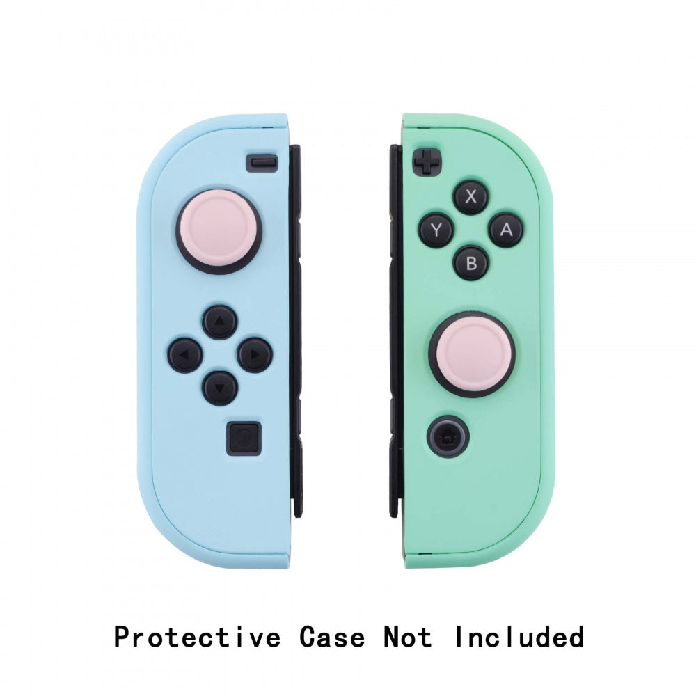 PlayVital Switch Joystick Caps, Switch Lite Thumb Stick Caps, Silicone Analog Cover for Switch OLED Joycon Thumb Grip Rocker Caps for Nintendo Switch Joy-Con Controller & Switch Lite & Switch OLED, 4 Pcs Cherry Blossoms - NJM1011 PlayVital