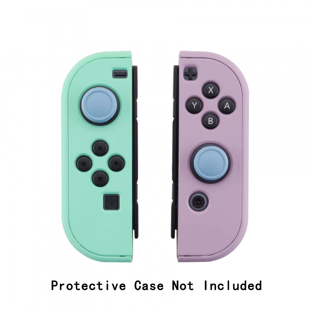 PlayVital Switch Joystick Caps, Switch Lite Thumb Stick Caps, Silicone Analog Cover  for Switch OLED Joycon Thumb Grip Rocker Caps for Nintendo Switch Joy-Con Controller & Switch Lite & Switch OLED, 4 Pcs Airforce Blue - NJM1019 PlayVital