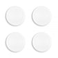PlayVital Switch Joystick Caps, Switch Lite Thumb Stick Caps, Silicone Analog Cover for Switch OLED Joycon Thumb Grip Rocker Caps for Nintendo Switch Joy-Con Controller & Switch Lite & Switch OLED, 4 Pcs White - NJM1022 PlayVital
