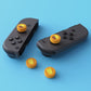 PlayVital Cheese & Pudding Cute Switch Thumb Grip Caps, Joystick Caps for Nintendo Switch Lite, Silicone Analog Cover Thumbstick Grips for Switch OLED Joycon - Caution Yellow - NJM1100 playvital