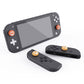PlayVital Cat Paw Cute Switch Thumb Grip Caps, Joystick Caps for Nintendo Switch Lite, Silicone Analog Cover Thumb Stick Grips for Joy-Con Controller - Caution Yellow & Orange - NJM1127 playvital