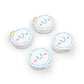 PlayVital Joystick Caps for NS Switch, Thumbstick Caps for NS Switch Lite, Analog Cover for NS Switch OLED Joycon Thumb Grip Caps for NS Switch & NS Switch Lite & NS Switch OLED - Rainbow Clouds & Rainy Clouds - NJM1165 playvital