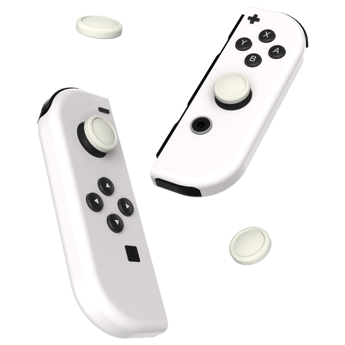 PlayVital Joystick Caps for NS, Thumbstick Caps for Switch Lite, Silicone Analog Cover for Switch OLED Joycon Thumb Grip Rocker Caps for Switch & Switch Lite & Switch OLED - Antique Yellow - NJM1168 PlayVital