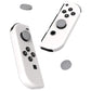 PlayVital Joystick Caps for NS, Thumbstick Caps for Switch Lite, Silicone Analog Cover for Switch OLED Joycon Thumb Grip Rocker Caps for Switch & Switch Lite & Switch OLED - Fleeting Gray - NJM1169 PlayVital