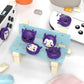 PlayVital Joystick Caps for Nintendo Switch, Thumbstick Caps for Switch Lite, Analog Cover for Switch OLED Joycon Thumb Grip Caps for Switch & Switch Lite & Switch OLED - Little Devils Purple - NJM1181 playvital