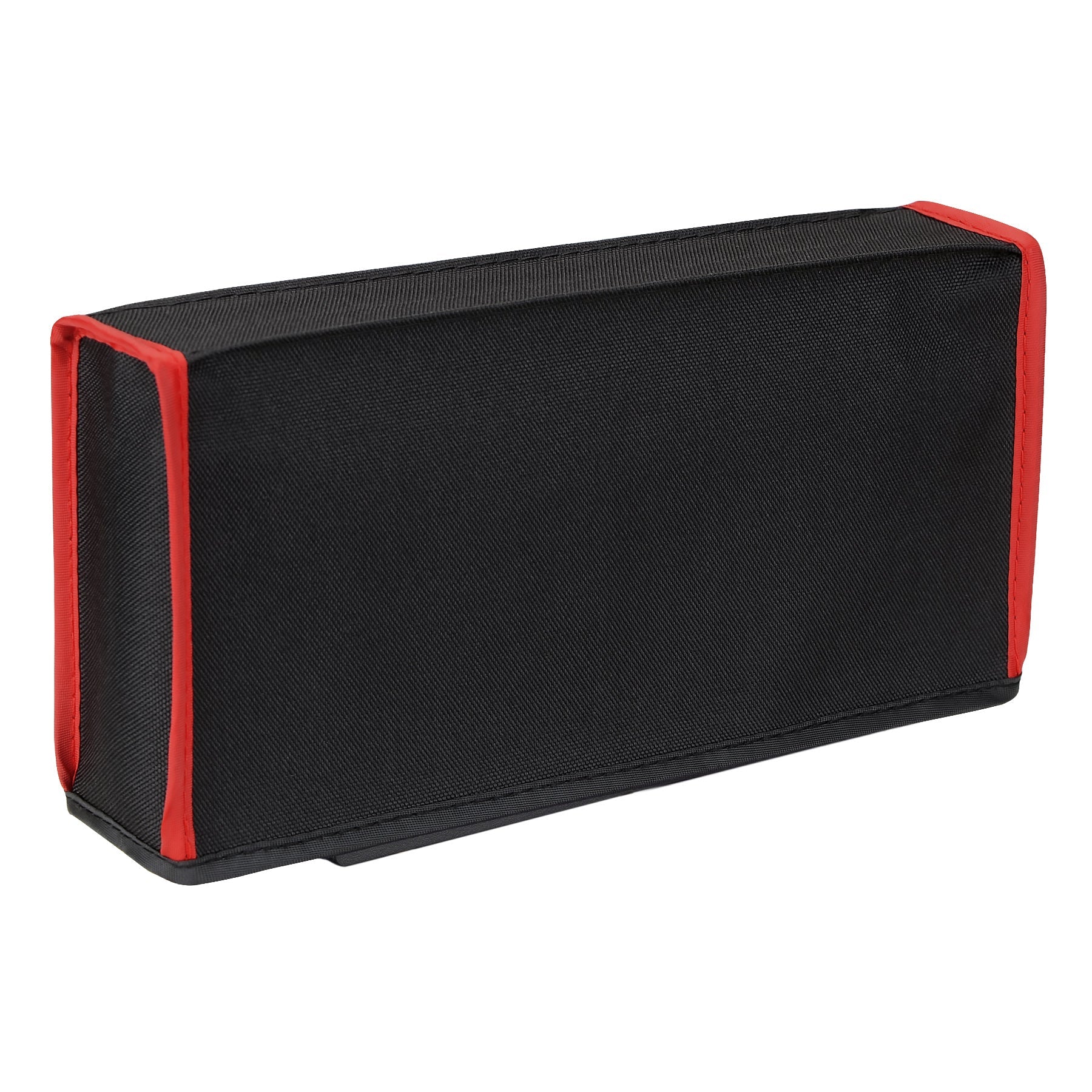 PlayVital Black & Red Trim Nylon Dust Cover, Soft Neat Lining Dust Guard, Anti Scratch Waterproof Cover Sleeve for NS & Switch OLED Charging Dock - NTA8003 PlayVital