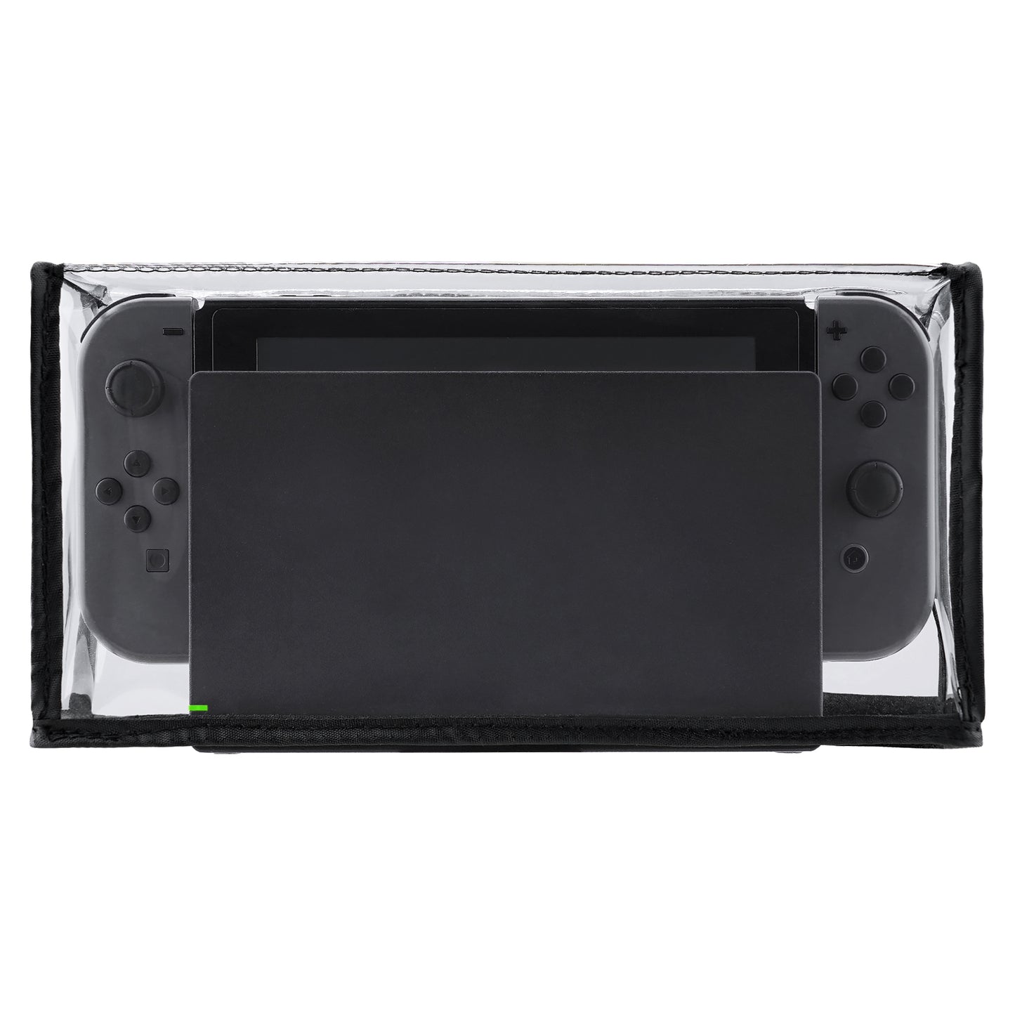 PlayVital Transparent Nylon Dust Cover, Soft Neat Lining Dust Guard, Anti Scratch Waterproof Cover Sleeve for NS Switch & Switch OLED Charging Dock - NTA8007 PlayVital