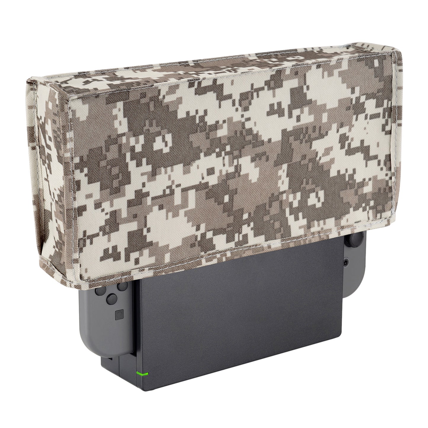 PlayVital Nylon Dust Cover, Soft Neat Lining Dust Guard, Anti Scratch Waterproof Cover Sleeve for Nintendo Switch & Switch OLED Charging Dock - Digital Camouflage - NTA8009 PlayVital