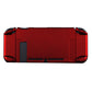 PlayVital Scarlet Red Back Cover for NS Switch Console, NS Joycon Handheld Controller Separable Protector Hard Shell, Customized Dockable Protective Case for NS Switch - NTP305 PlayVital