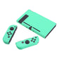 PlayVital Mint Green Back Cover for Nintendo Switch Console, NS Joycon Handheld Controller Separable Protector Hard Shell, Soft Touch Customized Dockable Protective Case for Nintendo Switch - NTP314 PlayVital