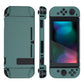 PlayVital Hunter Green Back Cover for Nintendo Switch Console, NS Joycon Handheld Controller Separable Protector Hard Shell, Soft Touch Customized Dockable Protective Case for Nintendo Switch - NTP342 PlayVital