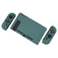 PlayVital Hunter Green Back Cover for Nintendo Switch Console, NS Joycon Handheld Controller Separable Protector Hard Shell, Soft Touch Customized Dockable Protective Case for Nintendo Switch - NTP342 PlayVital
