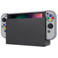 PlayVital SFC SNES Classic EU Style Back Cover for NS Switch Console, NS Joycon Handheld Controller Separable Protector Hard Shell, Dockable Protective Case with Colorful ABXY Direction Button Caps - NTT105 PlayVital