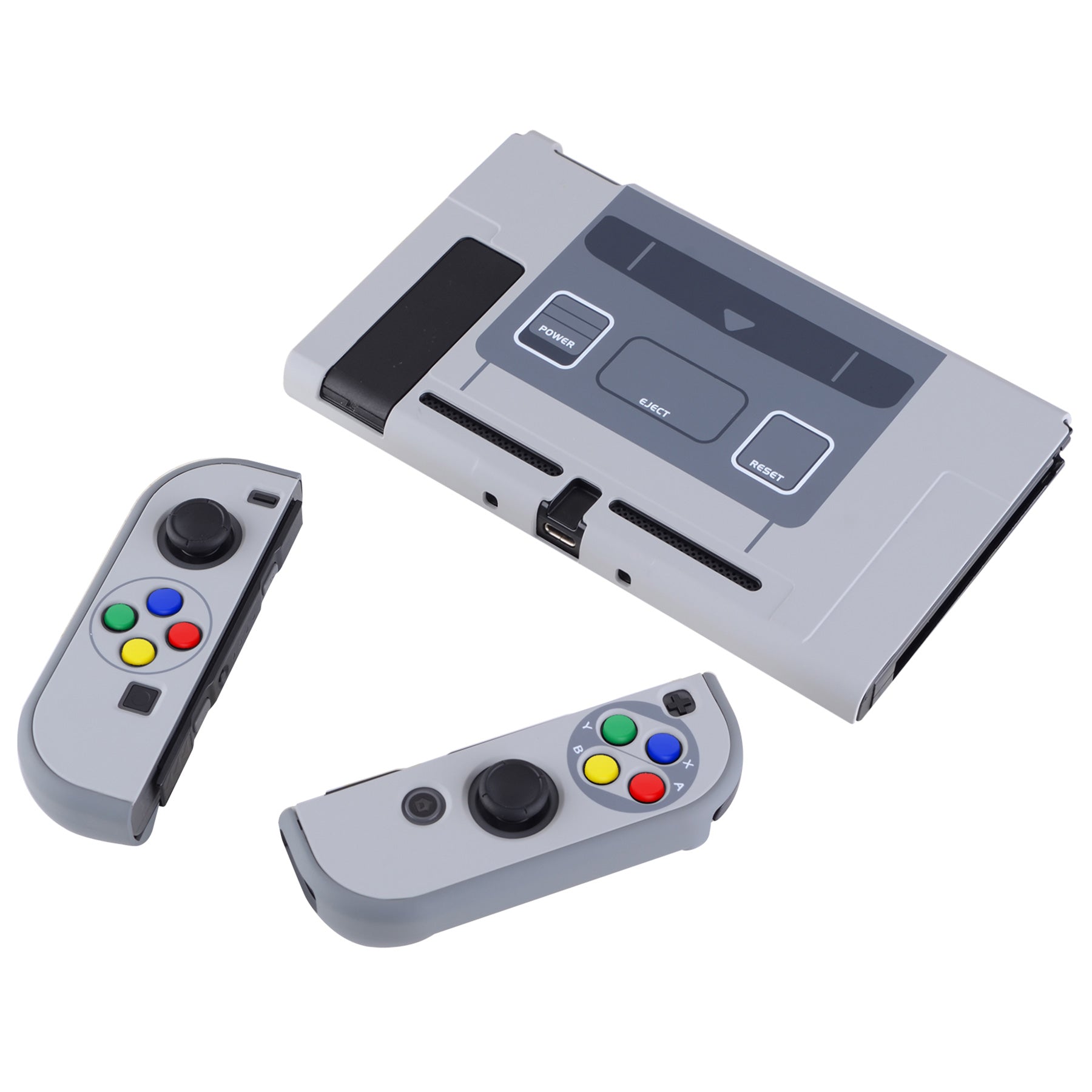 PlayVital SFC SNES Classic EU Style Back Cover for NS Switch