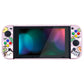 PlayVital Pool Party Kitten Back Cover for NS Switch Console, NS Joycon Handheld Controller Separable Protector Hard Shell, Dockable Protective Case with Colorful ABXY Direction Button Caps - NTT114 PlayVital