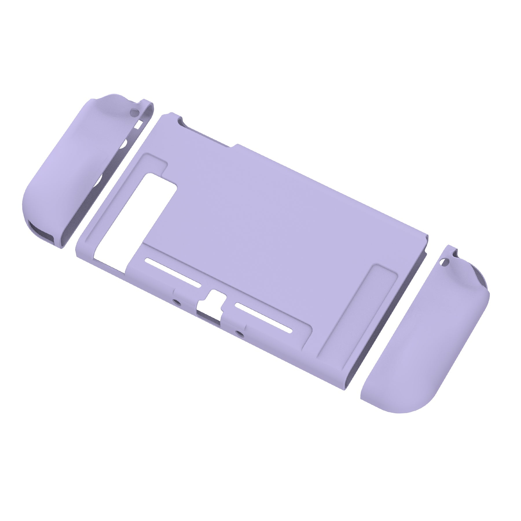 PlayVital Violet Protective Case for NS Switch, Soft TPU Slim Case Cover for NS Switch Joy-Con Console with Colorful ABXY Direction Button Caps - NTU6002 PlayVital