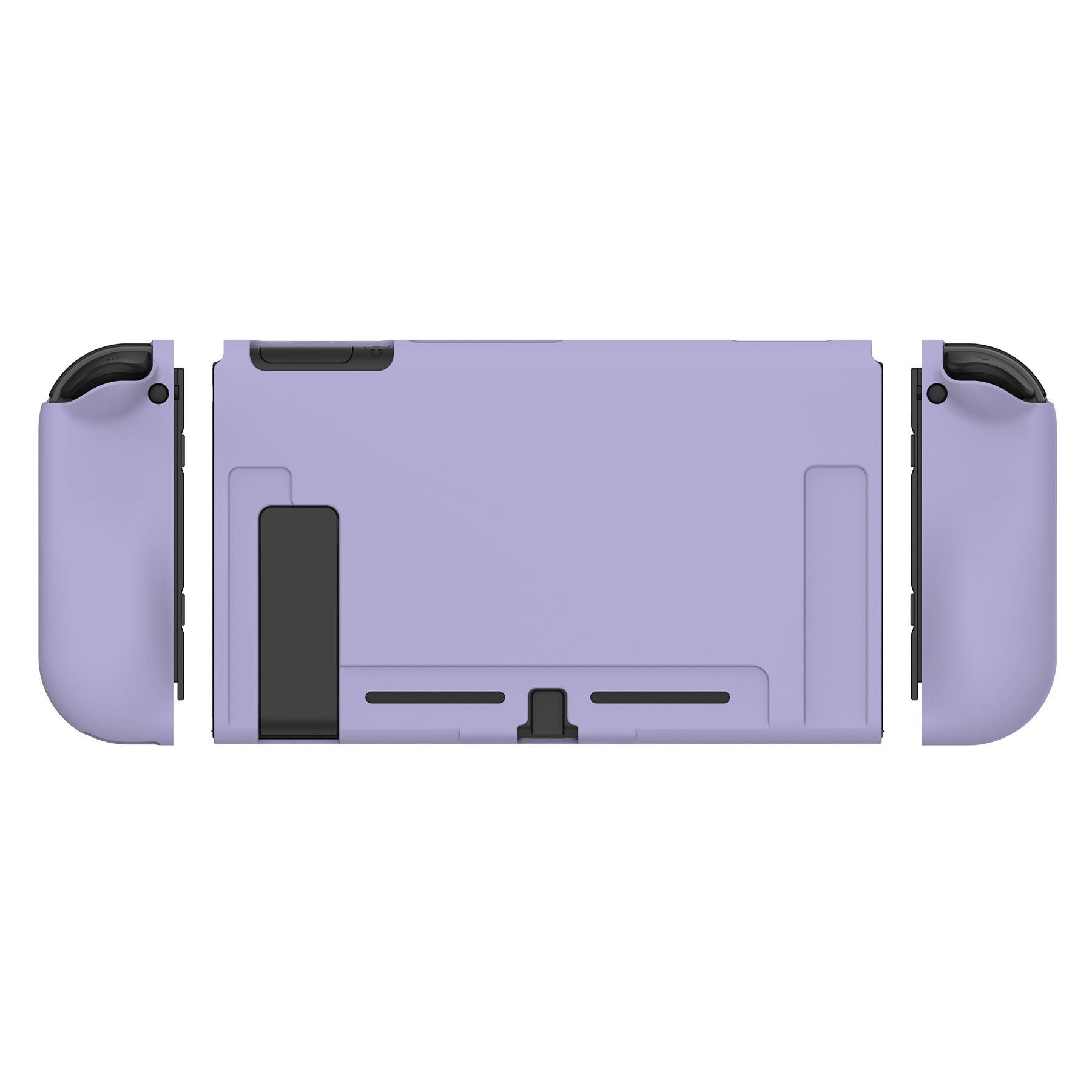PlayVital Violet Protective Case for NS Switch, Soft TPU Slim Case Cover for NS Switch Joy-Con Console with Colorful ABXY Direction Button Caps - NTU6002 PlayVital