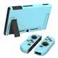 PlayVital Blue Protective Case for NS Switch, Soft TPU Slim Case Cover for NS Switch Joy-Con Console with Colorful ABXY Direction Button Caps - NTU6003 PlayVital