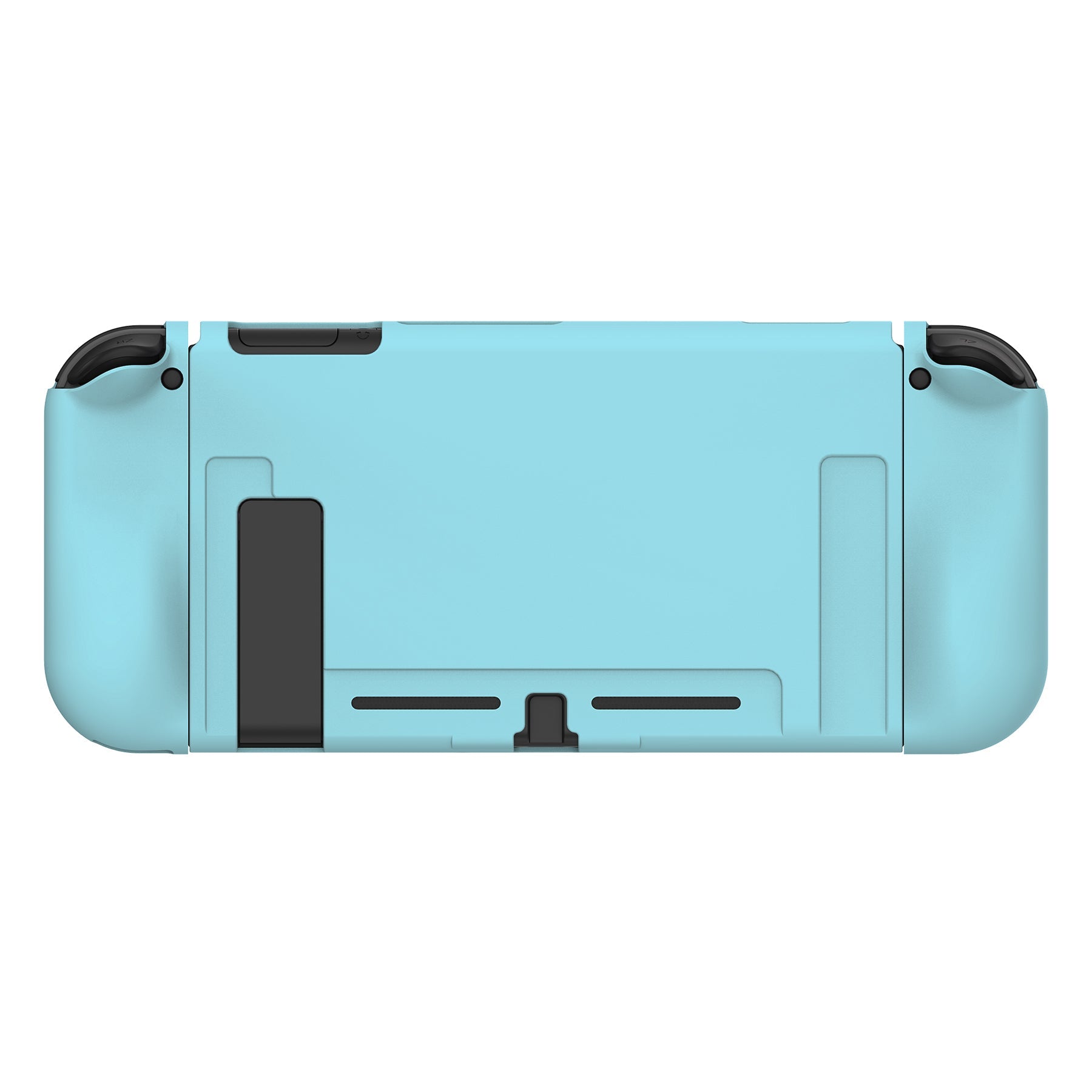 PlayVital Blue Protective Case for NS Switch, Soft TPU Slim Case Cover for NS Switch Joy-Con Console with Colorful ABXY Direction Button Caps - NTU6003 PlayVital