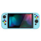 PlayVital Blue Protective Case for NS Switch, Soft TPU Slim Case Cover for NS Switch Joy-Con Console with Colorful ABXY Direction Button Caps - NTU6003 PlayVital