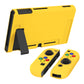 PlayVital Yellow Protective Case for NS Switch, Soft TPU Slim Case Cover for NS Switch Joy-Con Console with Colorful ABXY Direction Button Caps - NTU6005 PlayVital