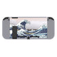 PlayVital The Great Wave Protective Case for NS Switch, Soft TPU Slim Case Cover for NS Switch Joy-Con Console with Colorful ABXY Direction Button Caps - NTU6017 PlayVital