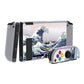 PlayVital The Great Wave Protective Case for NS Switch, Soft TPU Slim Case Cover for NS Switch Joy-Con Console with Colorful ABXY Direction Button Caps - NTU6017 PlayVital