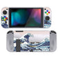 PlayVital The Great Wave Protective Case for NS Switch, Soft TPU Slim Case Cover for NS Switch Joy-Con Console with Colorful ABXY Direction Button Caps - NTU6017 PlayVital