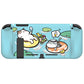PlayVital Pool Party Kitten Protective Case for NS, Soft TPU Slim Case Cover for NS Joycon Console with Colorful ABXY Direction Button Caps - NTU6021 PlayVital
