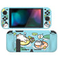 PlayVital Pool Party Kitten Protective Case for NS, Soft TPU Slim Case Cover for NS Joycon Console with Colorful ABXY Direction Button Caps - NTU6021 PlayVital
