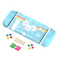 PlayVital Rainbow on Cloud Protective Case for NS, Soft TPU Slim Case Cover for NS Joycon Console with Colorful ABXY Direction Button Caps - NTU6022 PlayVital