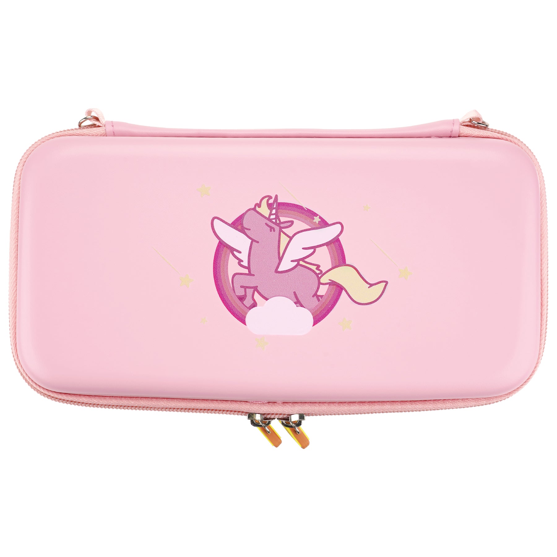 PlayVital Candy Rainbow Unicorn Pink Cute Portable Pouch Carrying Case with  Thumb Grips for NS Switch & Switch OLED - NTW003