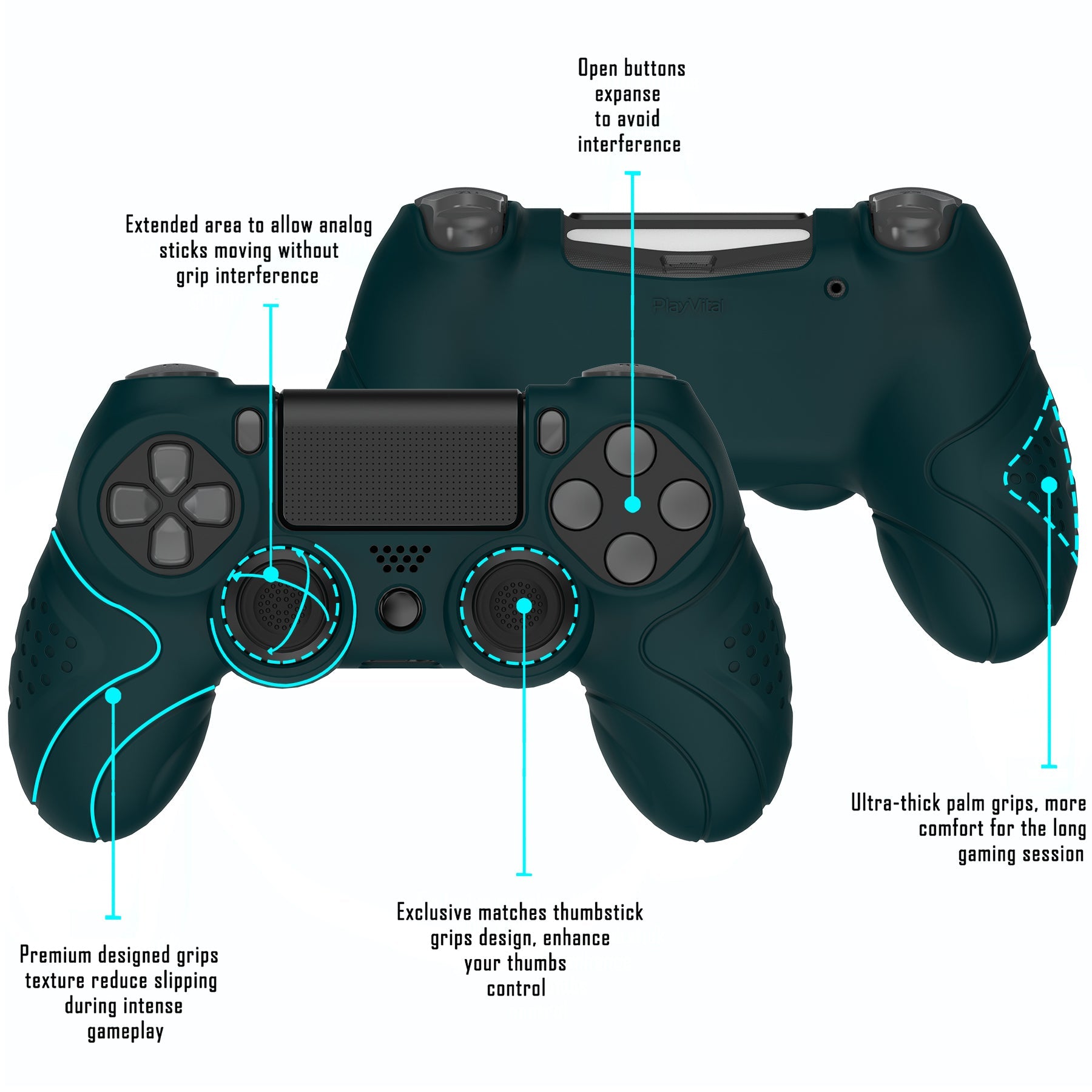 Rubber skins for on sale ps4 controller