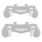 PlayVital 2 Pair White Shoulder Buttons Extension Triggers for PS4 All Model Controller, Game Improvement Adjusters for PS4 Controller, Bumper Trigger Extenders for PS4 Slim Pro Controller - P4PJ002 PlayVital