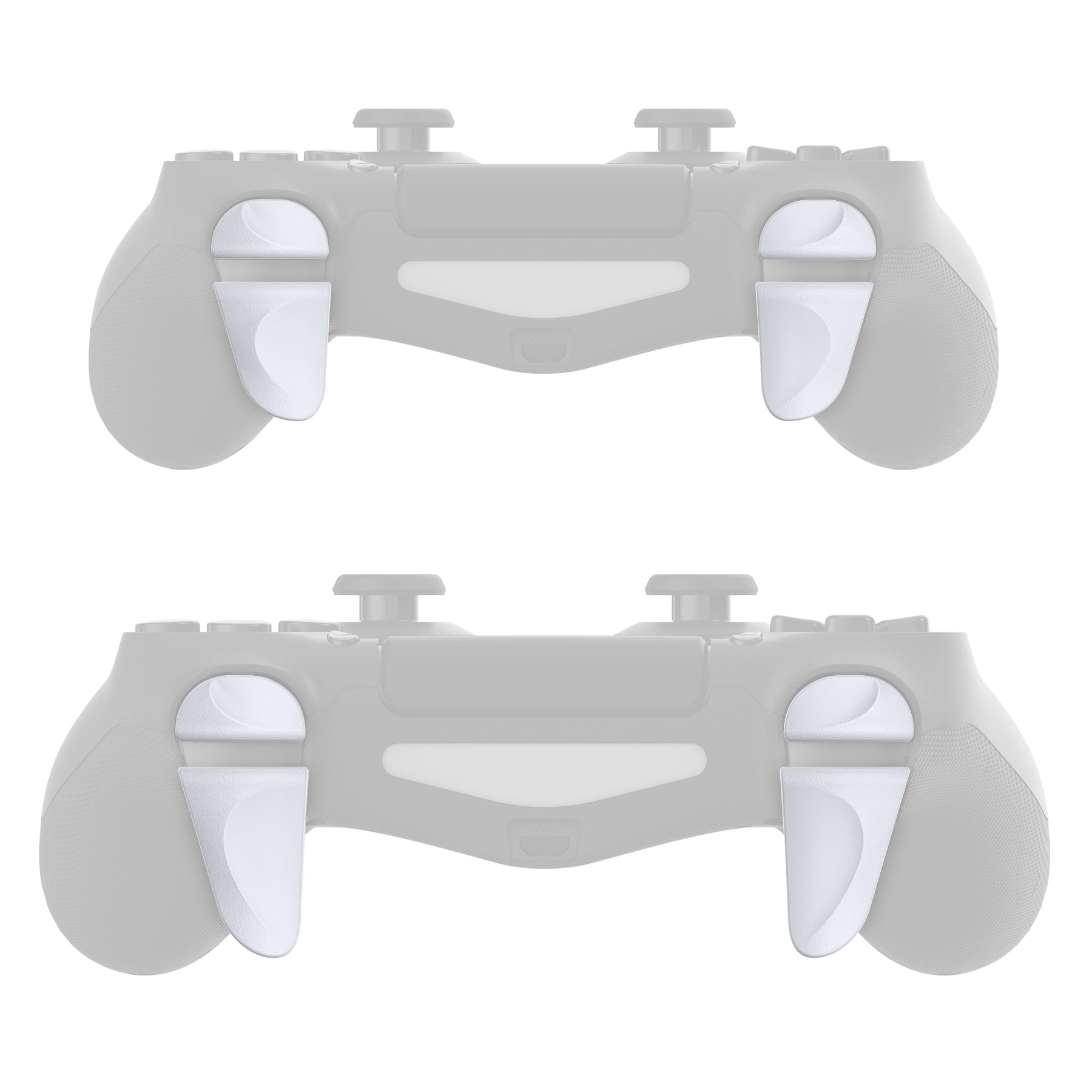 Solid Clear Buttons Compatible With PS4 Controller-P4J0216