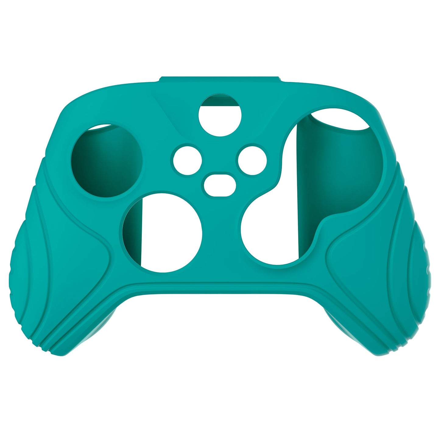PlayVital Samurai Edition Aqua Green Anti-slip Controller Grip Silicone Skin, Ergonomic Soft Rubber Protective Case Cover for Xbox Series S/X Controller with Black Thumb Stick Caps - WAX3010 PlayVital