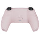 PlayVital Knight Edition Passion Cherry Blossoms & White Two Tone Anti-Slip Silicone Cover Skin for Playstation 5 Controller, Soft Rubber Case for PS5 Controller with Thumb Grip Caps - QSPF008 PlayVital