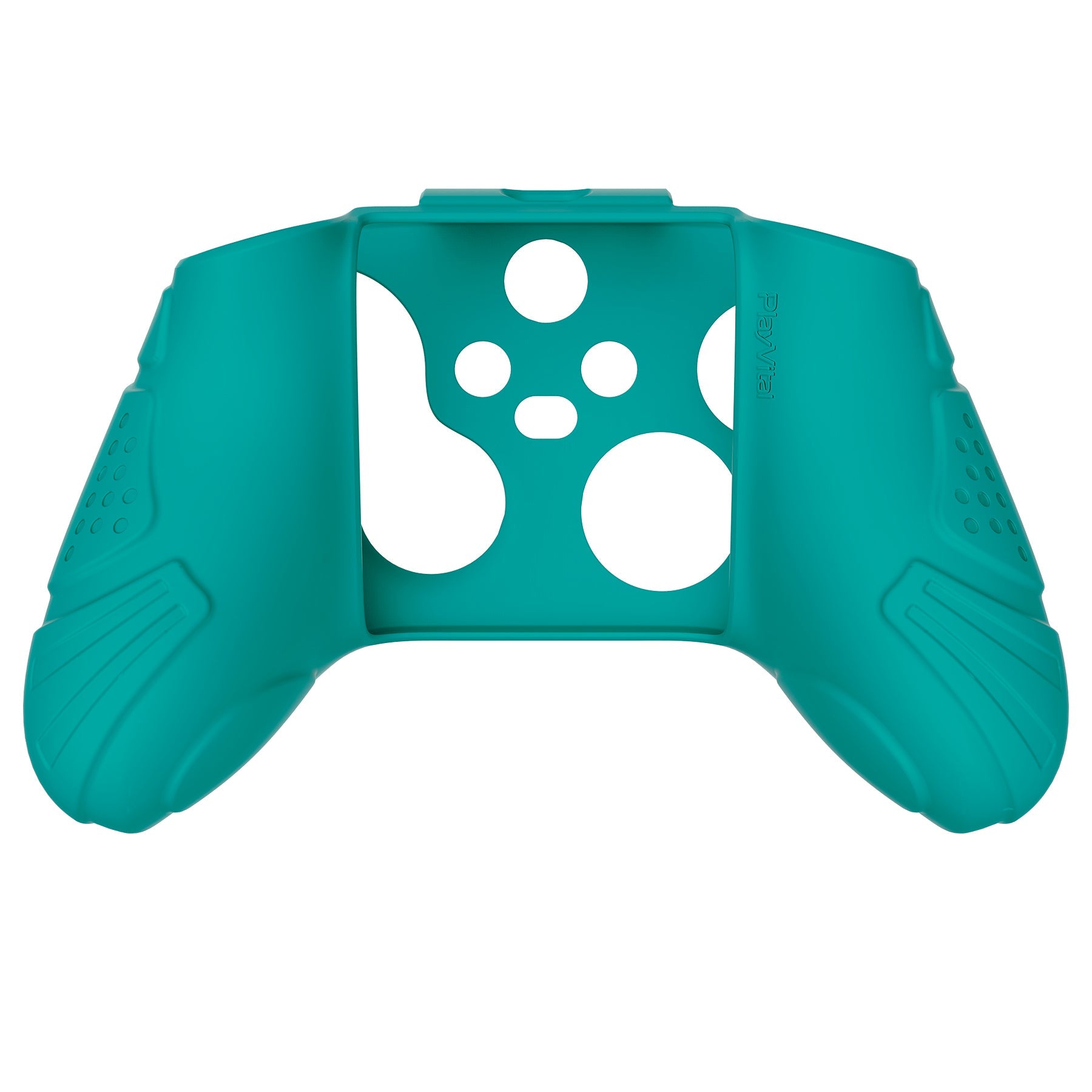 PlayVital Guardian Edition Aqua Green Ergonomic Soft Anti-slip Controller Silicone Case Cover, Rubber Protector Skins with Black Joystick Caps for Xbox Series S and Xbox Series X Controller - HCX3010 PlayVital