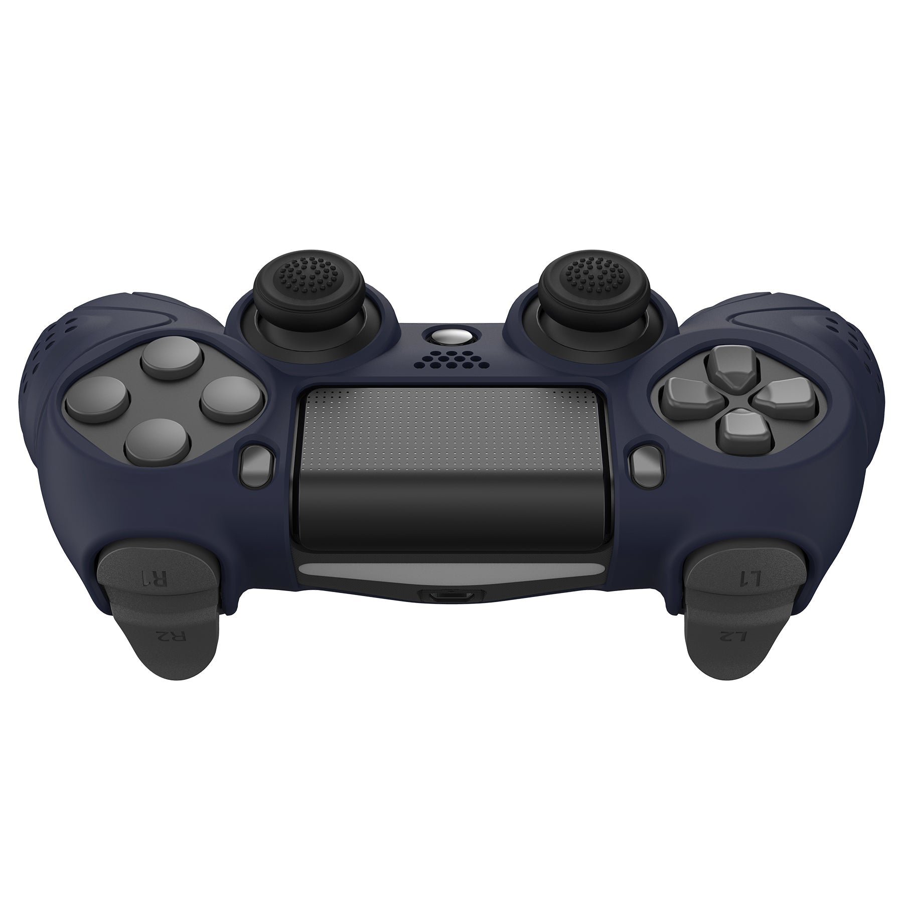 PlayVital PS4 Controller Midnight Blue Anti-Slip Silicone Case 