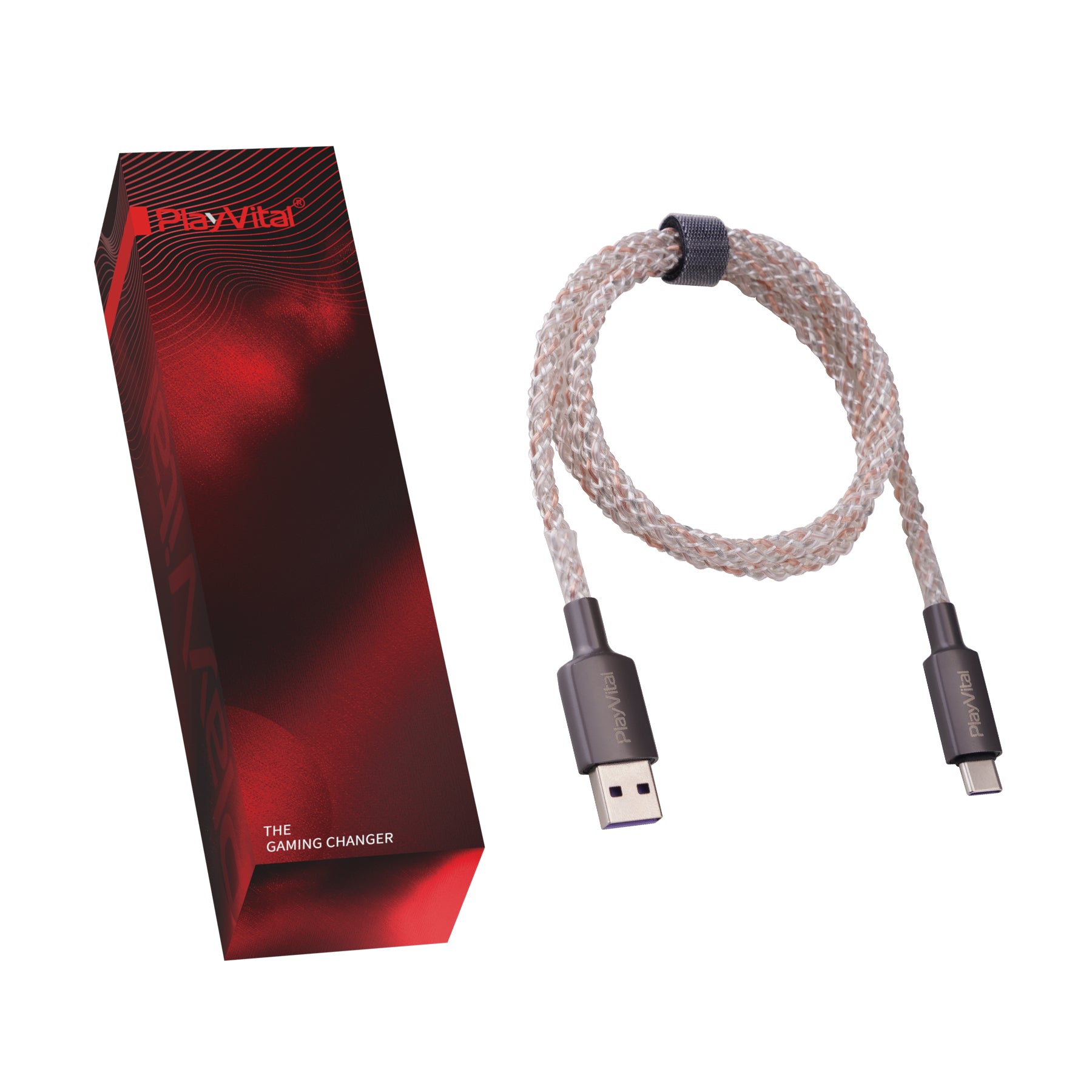 PlayVital 4.92FT Illuminated Charging Cable for ps5 playvital