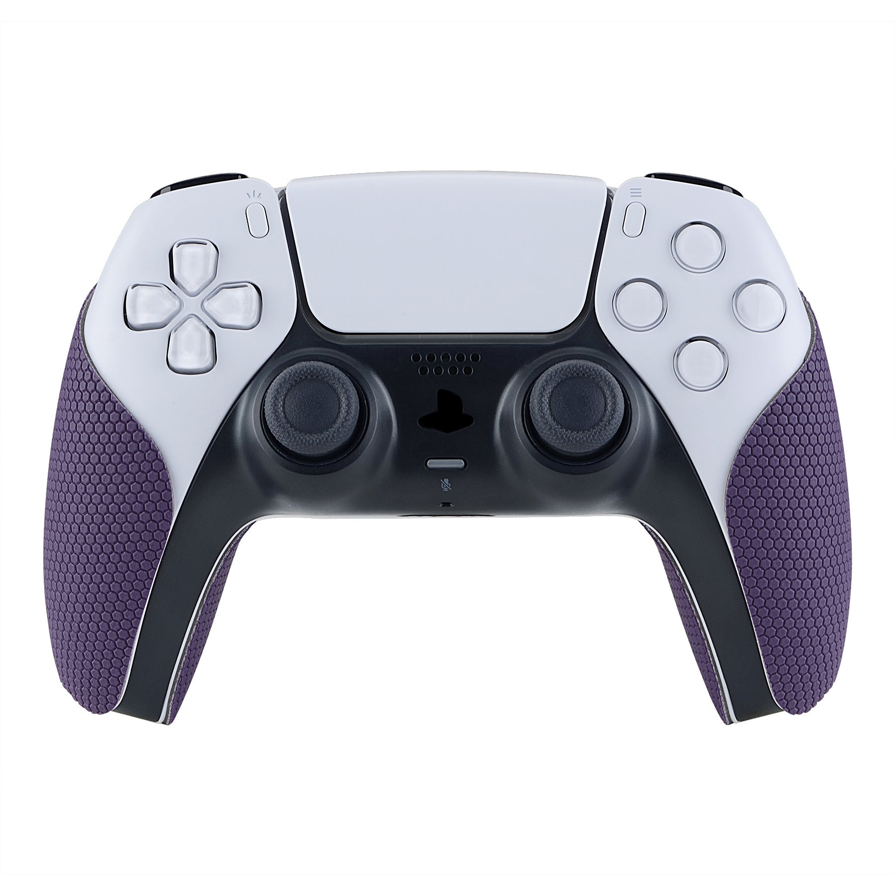 PlayVital Purple Anti-Skid Sweat-Absorbent Controller Grip for PS5 Controller, Professional Textured Soft Rubber Pads Handle Grips for PS5 Controller - PFPJ006 PlayVital