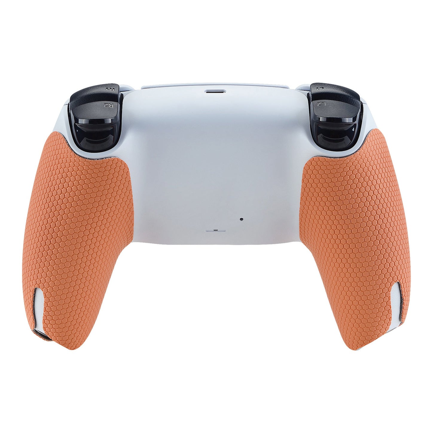 PlayVital Coral Anti-Skid Sweat-Absorbent Controller Grip for PlayStation 5 Controller, Professional Textured Soft Rubber Pads Handle Grips for PS5 Controller - PFPJ024 PlayVital
