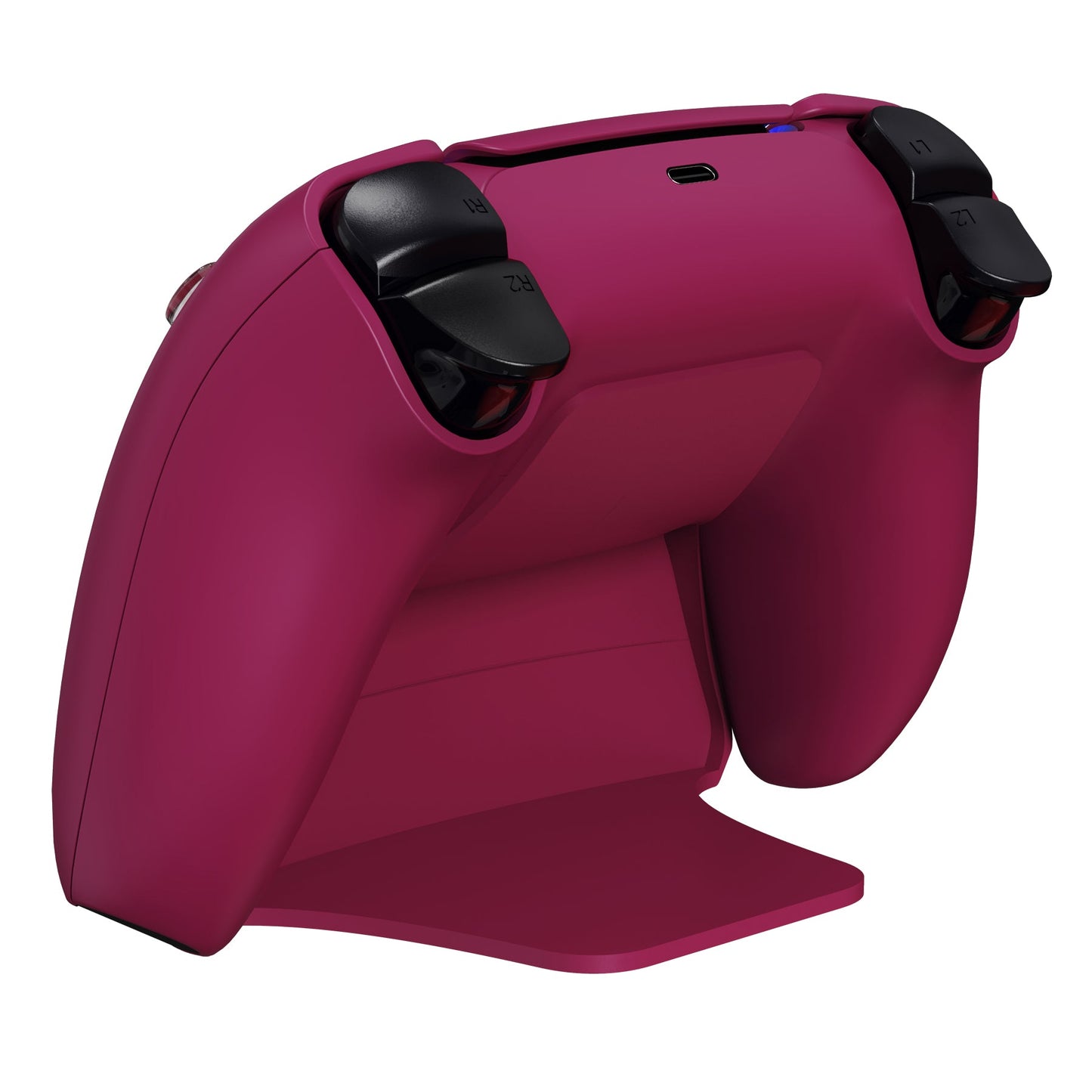 PlayVital Cosmic Red Game Controller Stand for PS5, Gamepad Stand for PS5, Display Desk Holder for PS5 Controller with Rubber Pads - PFPJ047 PlayVital